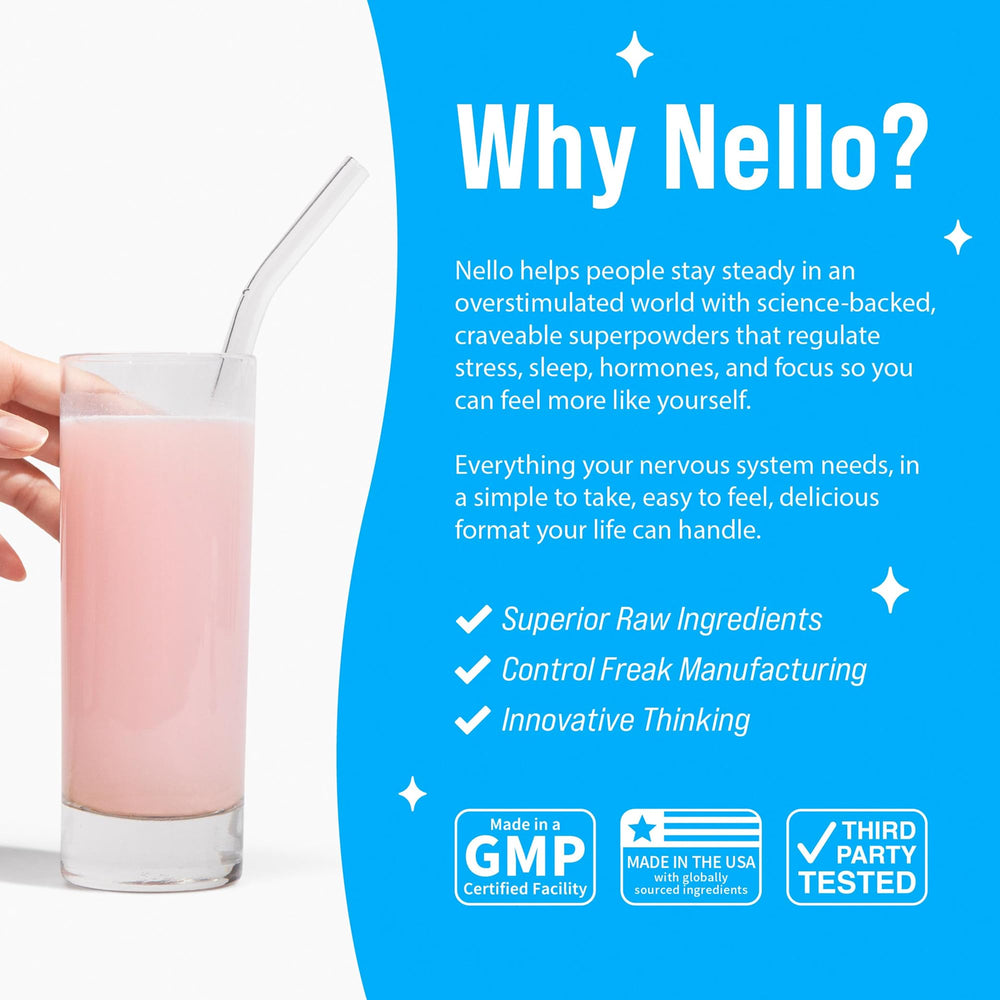 Nello Supercalm comparación de tamaño con mano para visualizar porciones y almacenamiento