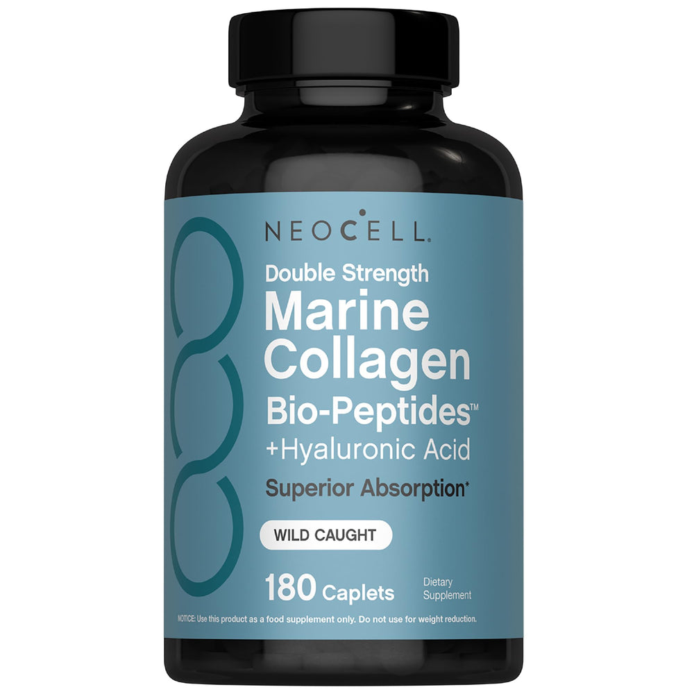 NeoCell envase frontal mostrando el colágeno marino y beneficios de belleza