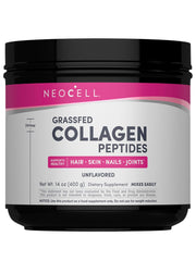 NeoCell empaque frontal mostrando colágeno sin sabor, práctico y versátil