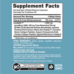 NeoCell etiqueta con datos nutricionales y composición clara