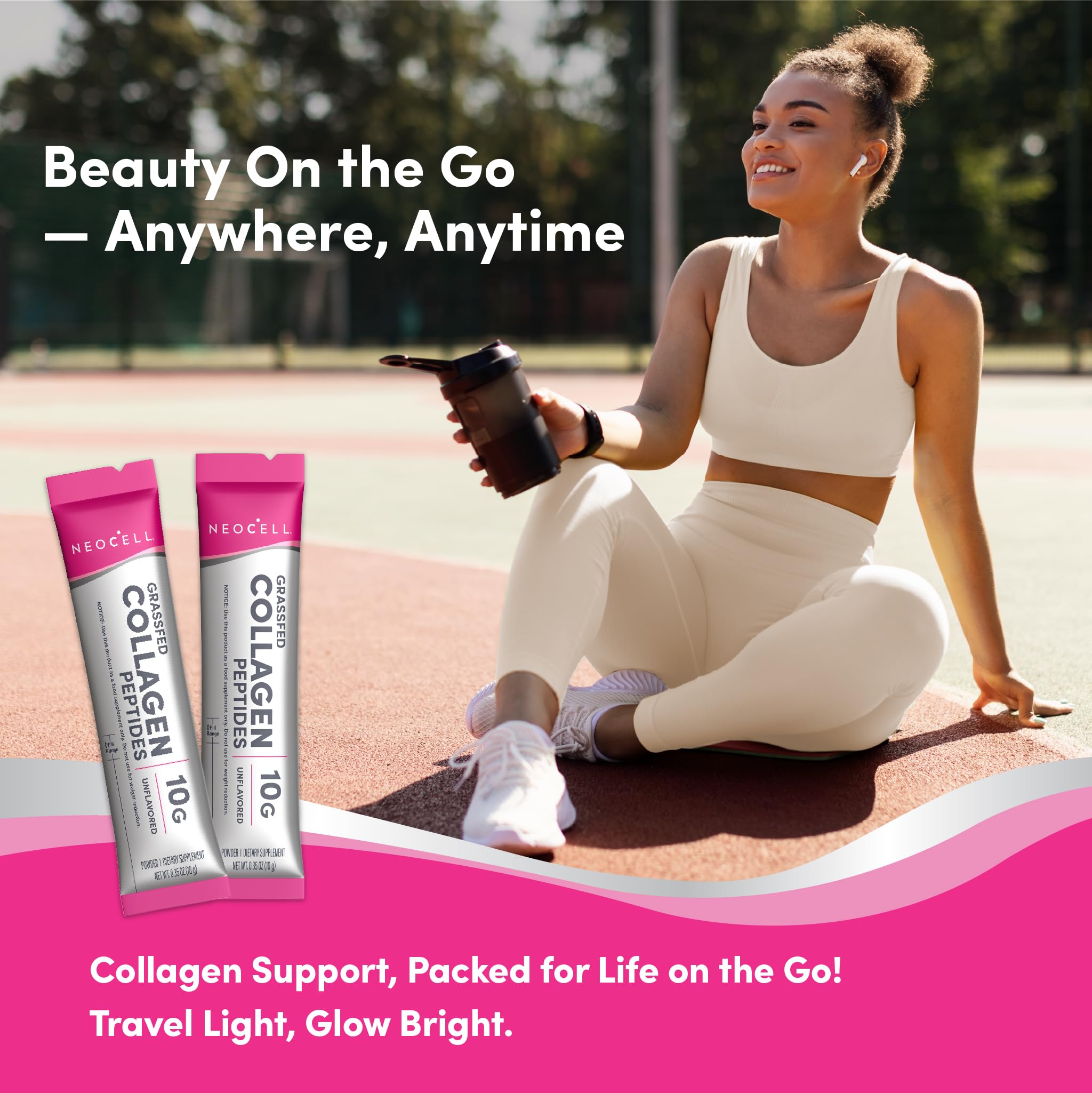 NeoCell etiqueta sin sabor ideal para incluir en bebidas diarias