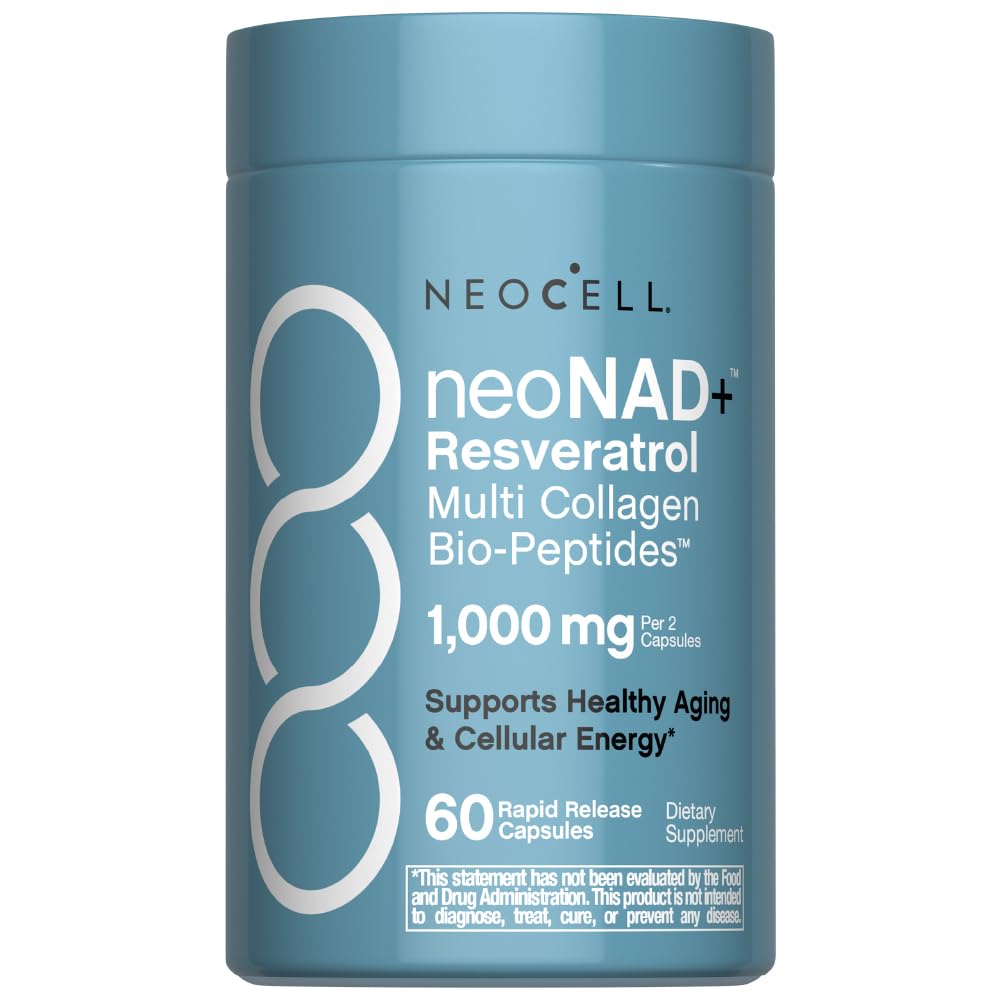 NeoCell frasco frontal mostrando la marca y beneficios visibles