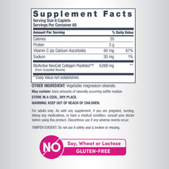 NeoCell ingredientes: colágeno y vitamina C mostrando apoyo antioxidante