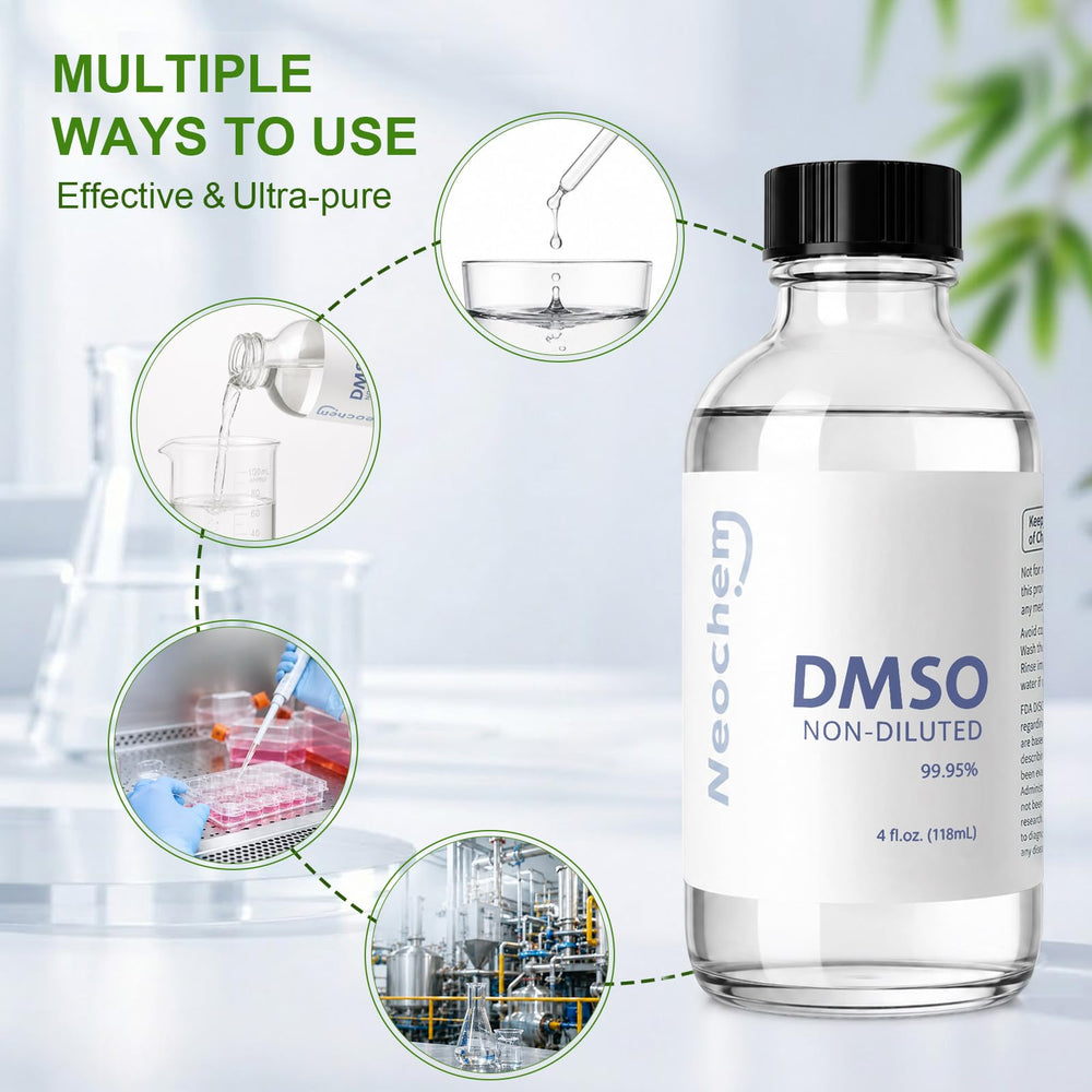 NeoChem embalaje seguro con espuma, protege el frasco durante transporte