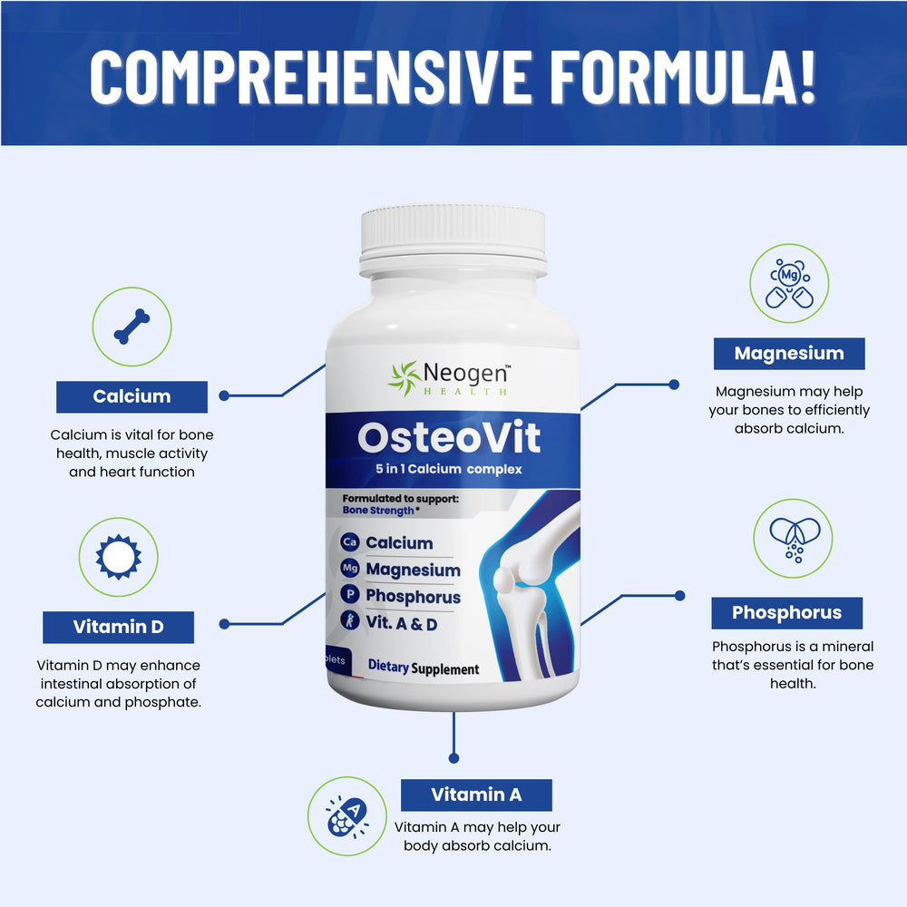 Neogen Health comparación tamaño de la tableta junto a una mano