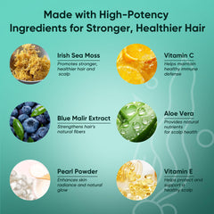 Neonomicon ingredientes sea moss y aloe vera en primer plano, apoyo nutritivo visible