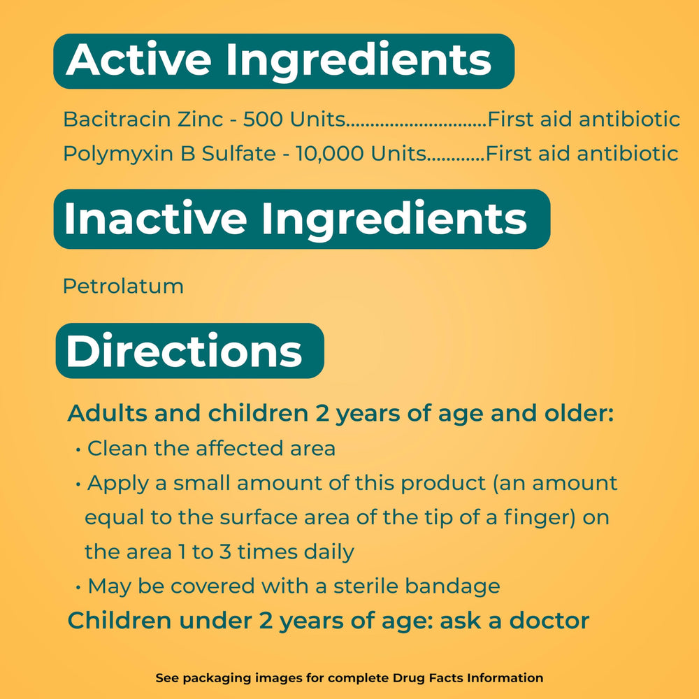 Neosporin tubo 0.5 oz comparado para ver escala práctica