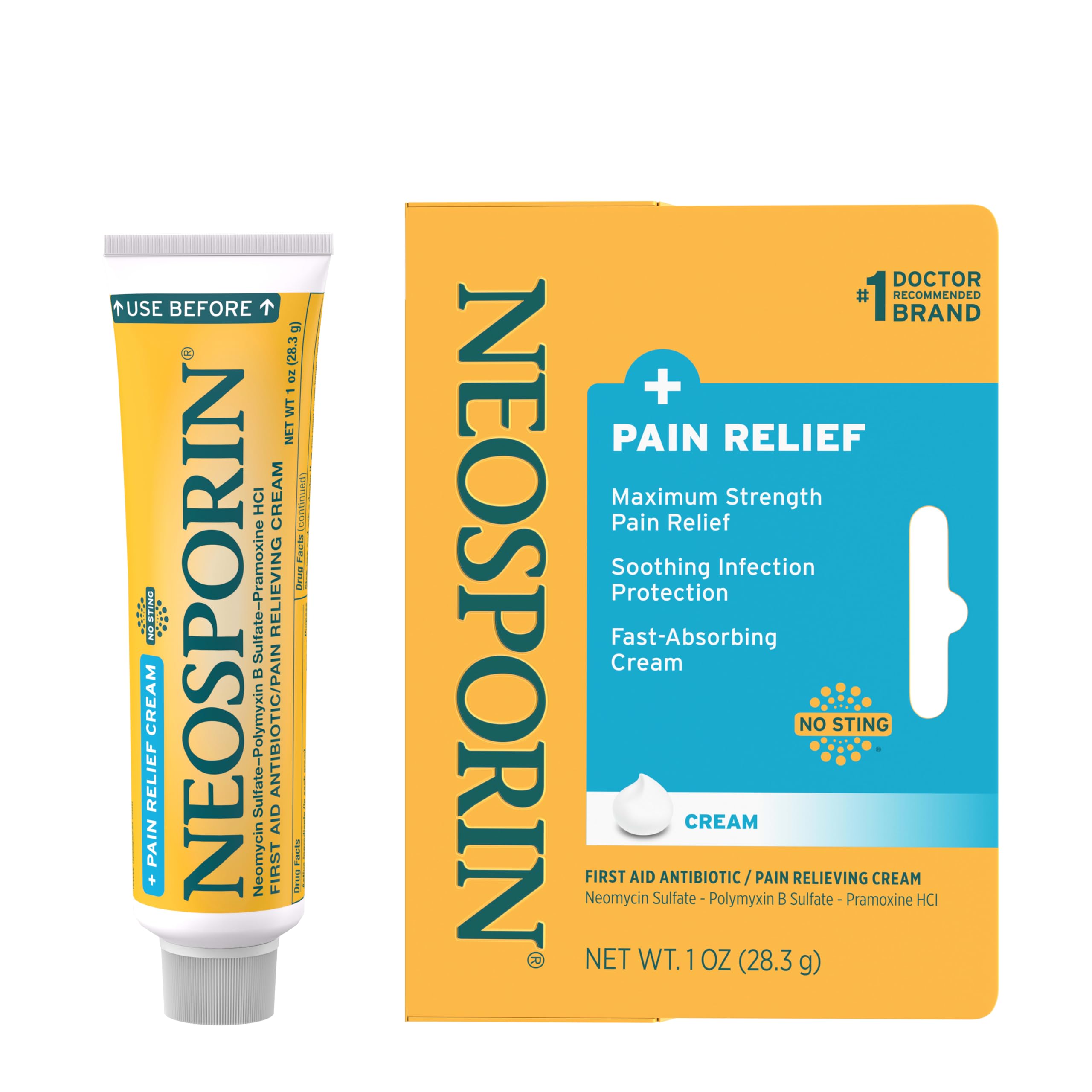 Neosporin detalle de textura de la crema que muestra absorción rápida