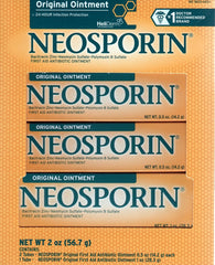 Neosporin tubo frontal 2 oz mostrando diseño y fácil aplicación para protección de heridas