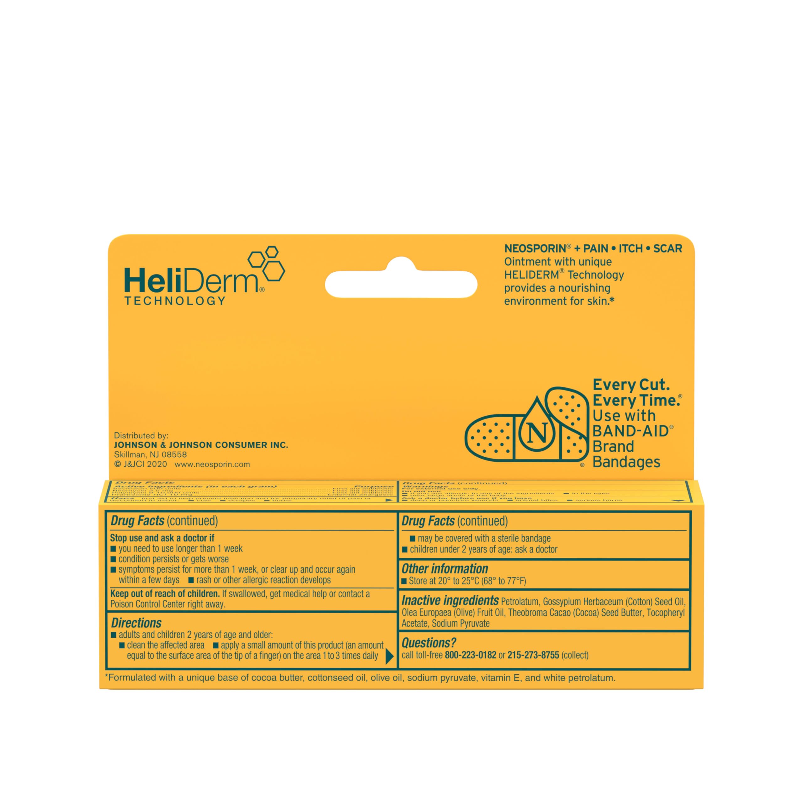 Neosporin usado junto a venda Band‑Aid para protección adicional