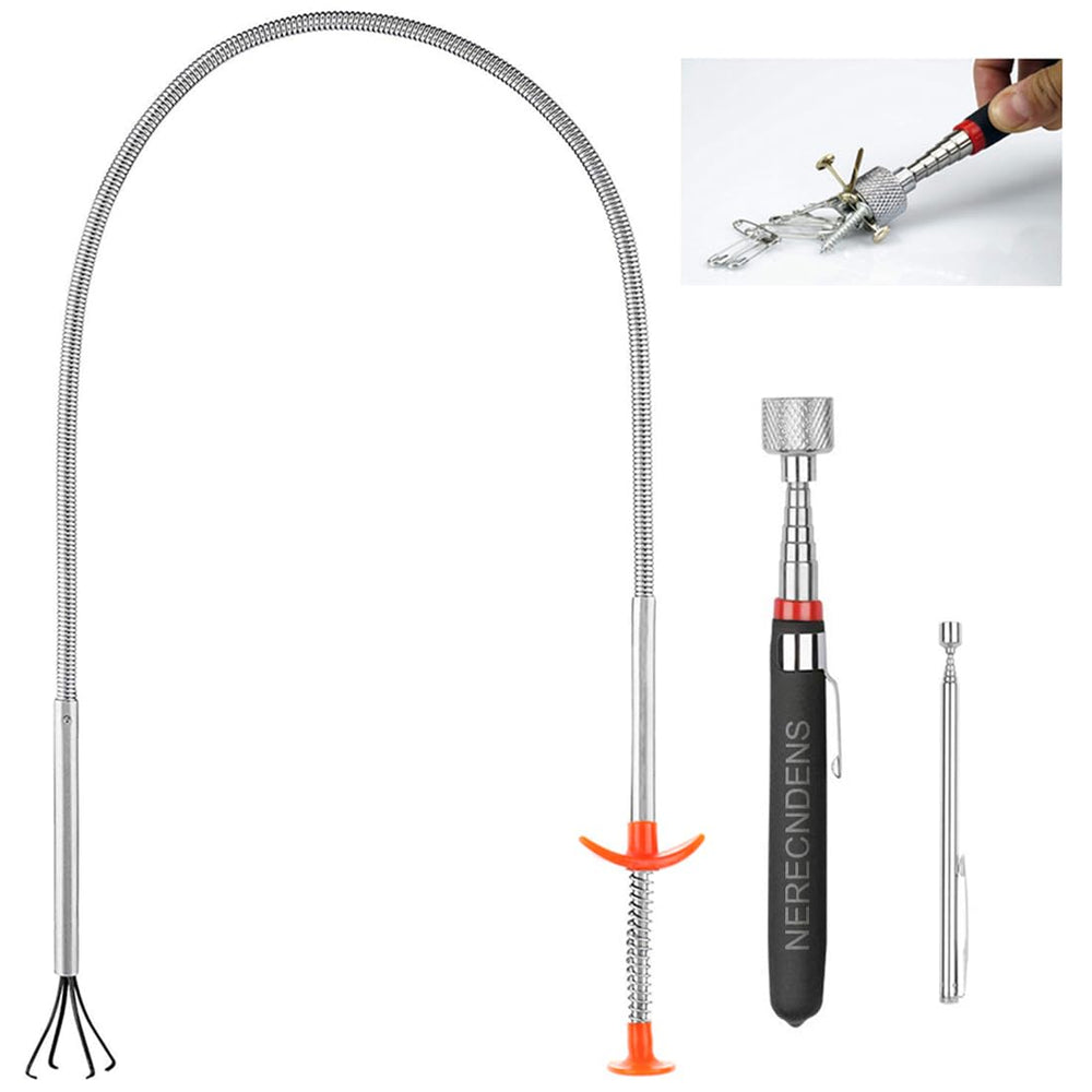 NERECNDENS varilla magnética 15 lb frontal con extensión para recuperar piezas grandes