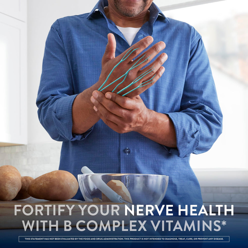 Etiqueta de Nervive con lista de ingredientes clave y soporte nervioso