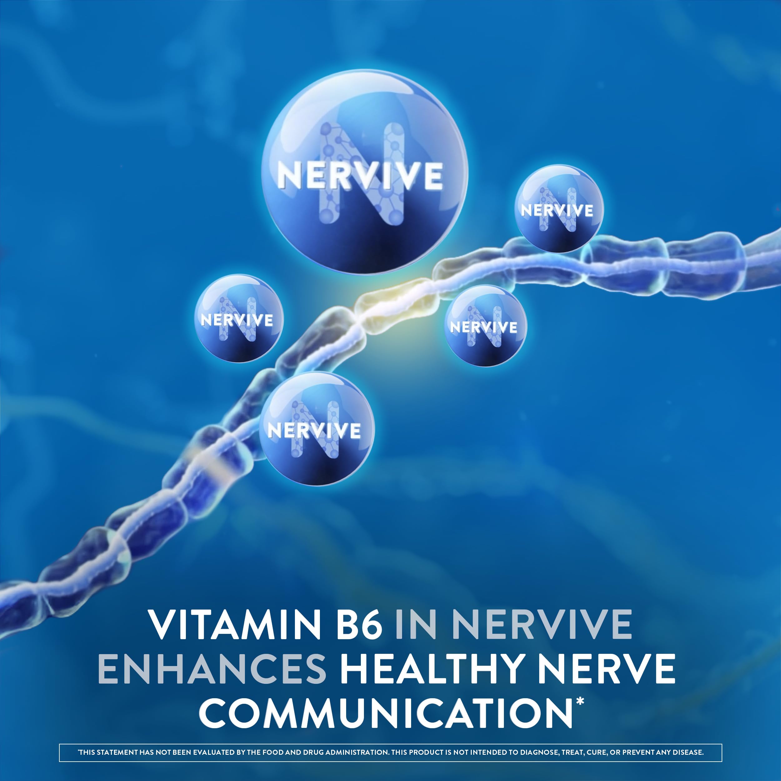 Nervive etiqueta de ingredientes resaltando ALA y vitaminas B para rápida lectura
