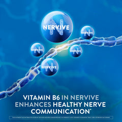 Nervive etiqueta de ingredientes resaltando ALA y vitaminas B para rápida lectura