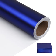 NESCCI rollo frontal azul metalizado mostrando longitud y ancho