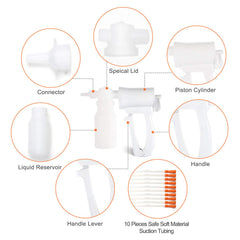 NestEcho primer plano de manguera con tres orificios para succión multifocal