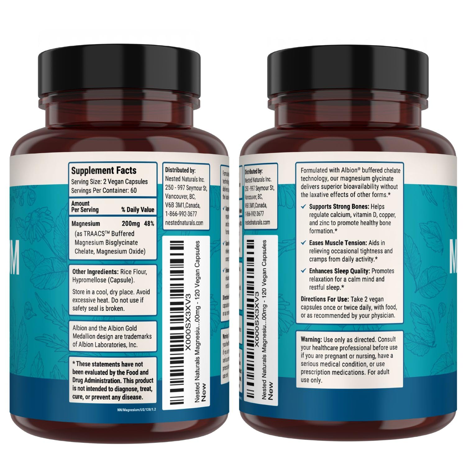 Nested Naturals envase sobre fondo natural destacando origen limpio y vegano