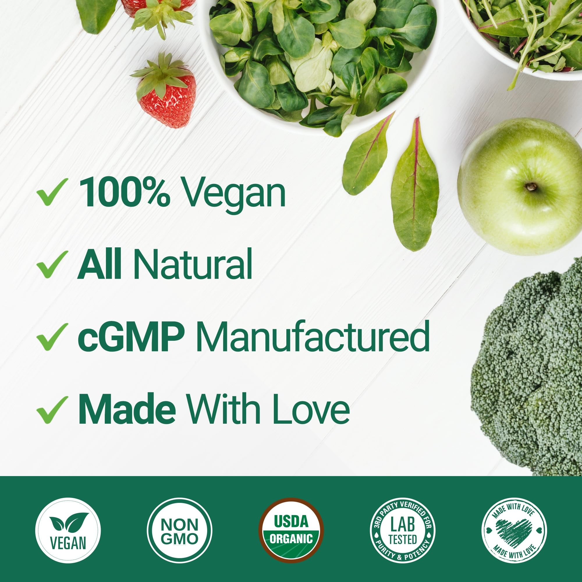 Nested Naturals etiqueta con certificación USDA Organic visible