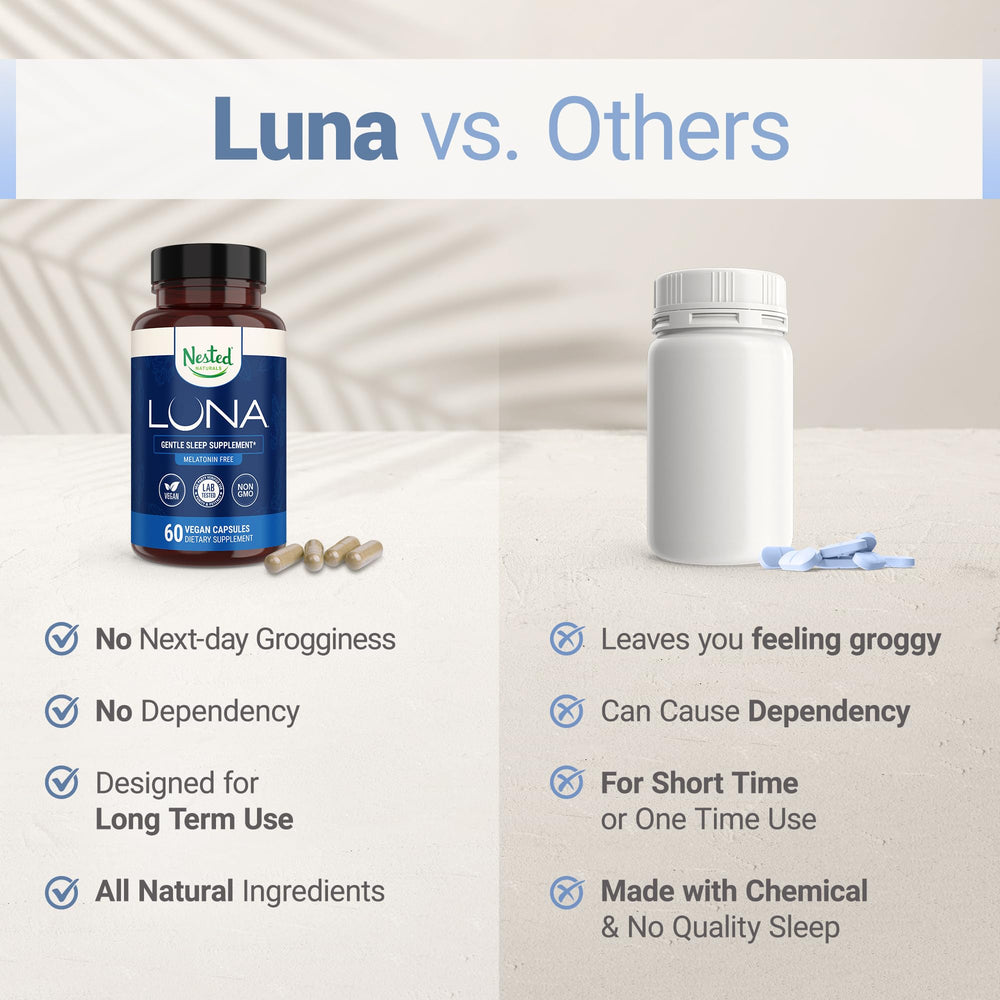 Nested Naturals cápsula en mano para comparar tamaño y dosificación cómoda