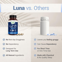 Nested Naturals cápsula en mano para comparar tamaño y dosificación cómoda