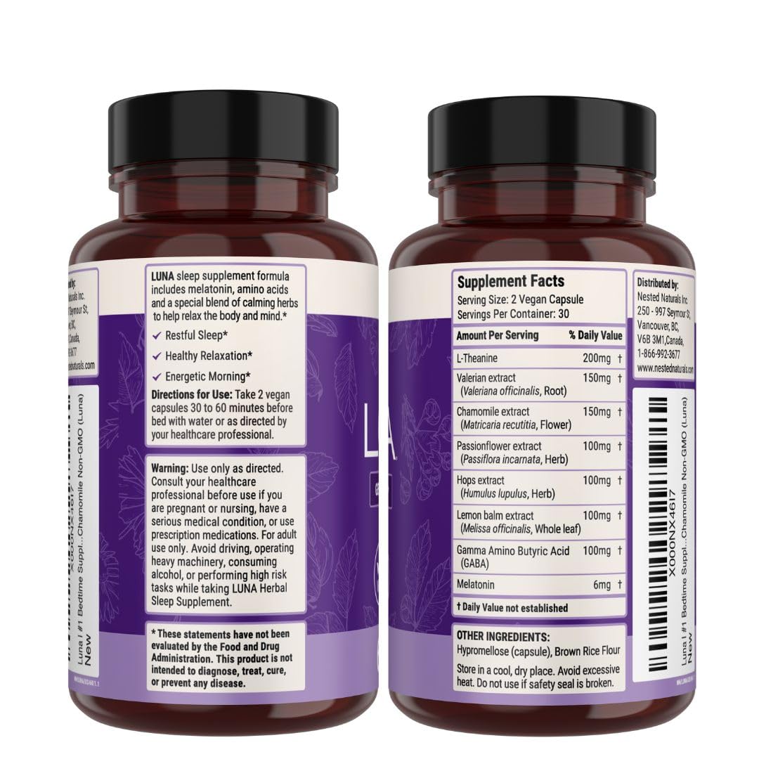 Nested Naturals Luna escena de dormitorio tranquilo que sugiere mejor calidad de sueño