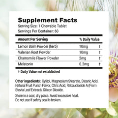Nested Naturals Luna Kids etiqueta nutricional legible con información de dosificación