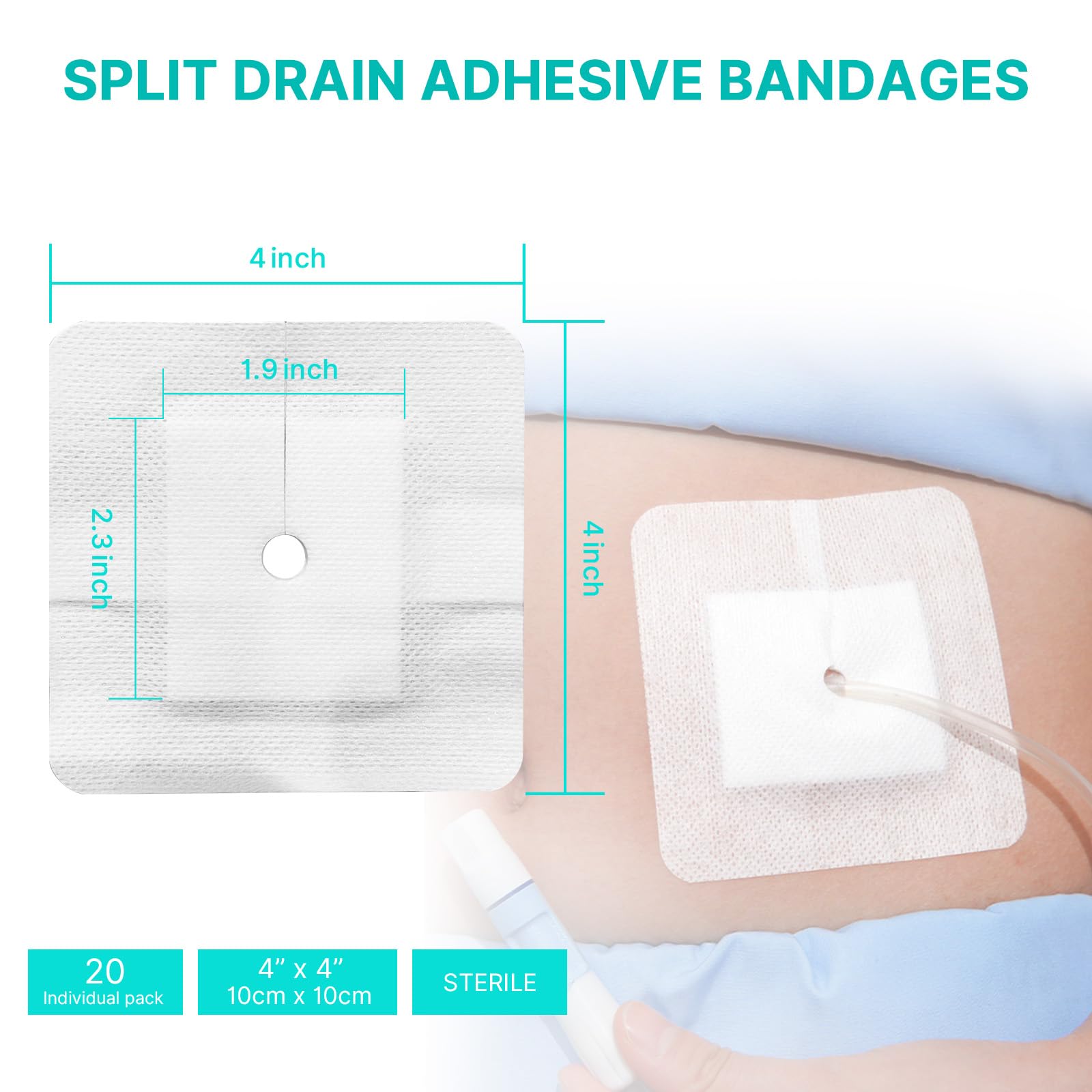 NETWALL detalle de la almohadilla no adherente que protege la piel y absorbe fluidos