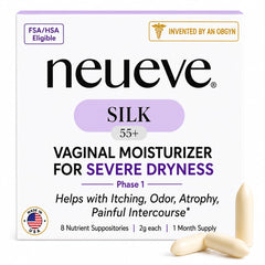 NeuEve Silk frente del envase mostrando presentación y beneficio de alivio