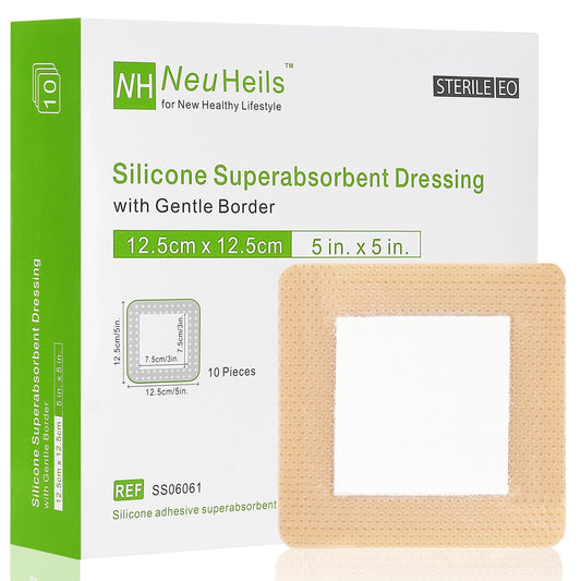 NeuHeils vista frontal del empaque mostrando pack de 10 para fácil almacenamiento