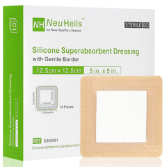 NeuHeils vista frontal del empaque mostrando pack de 10 para fácil almacenamiento