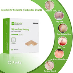 NEUHEILS detalle de la espuma absorbente mostrando capacidad y acolchado protector