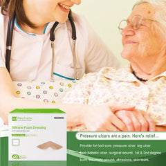 NeuHeils después de la aplicación en cama de paciente, aporta protección y alivio