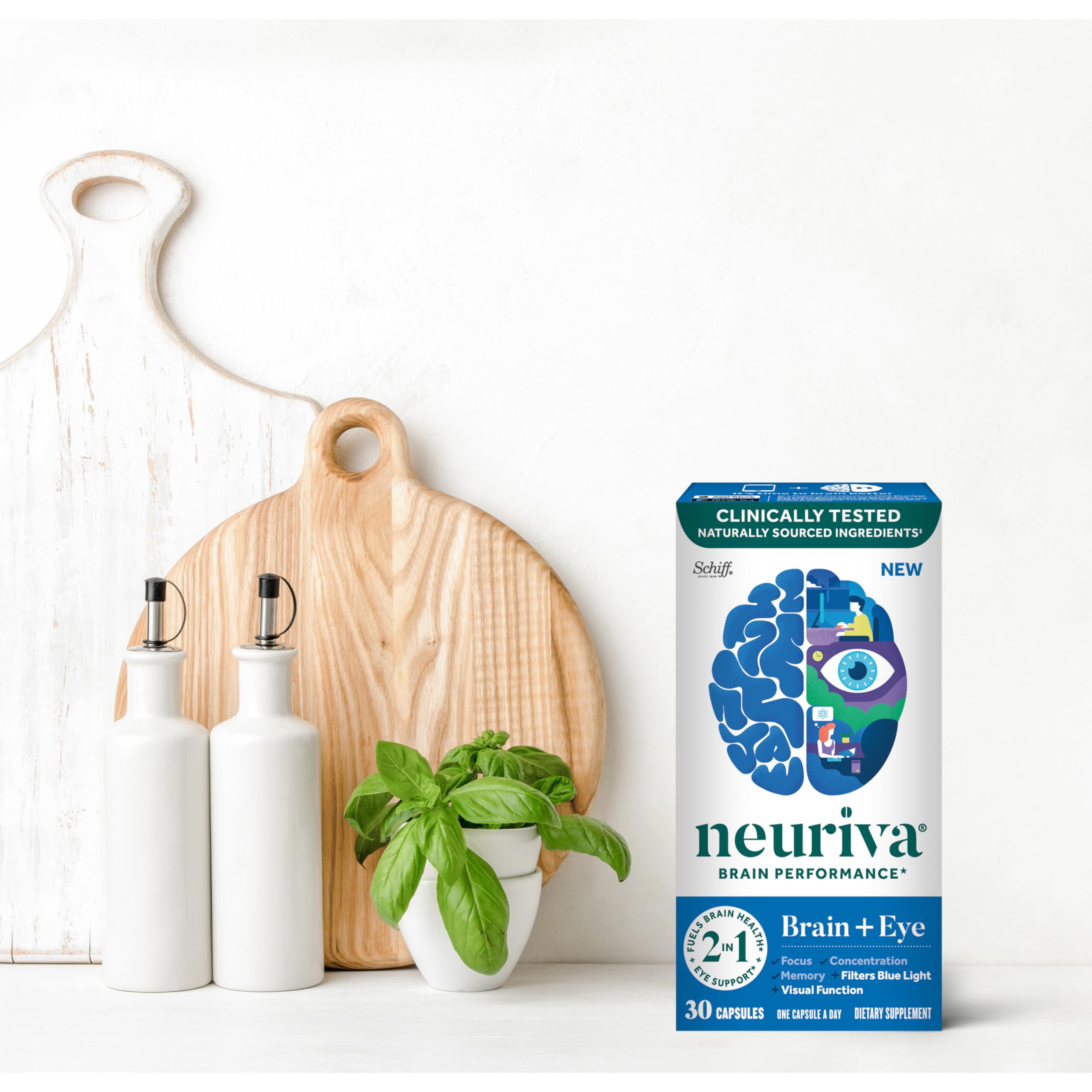 NEURIVA botella abierta con tapa para ver presentación y frescura