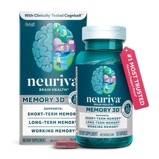 NEURIVA frasco frontal mostrando etiqueta y beneficios visibles