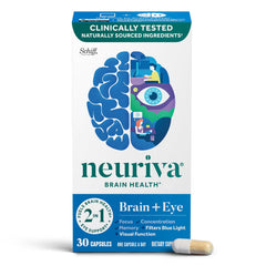 NEURIVA frente del empaque mostrando beneficios y 30 cápsulas