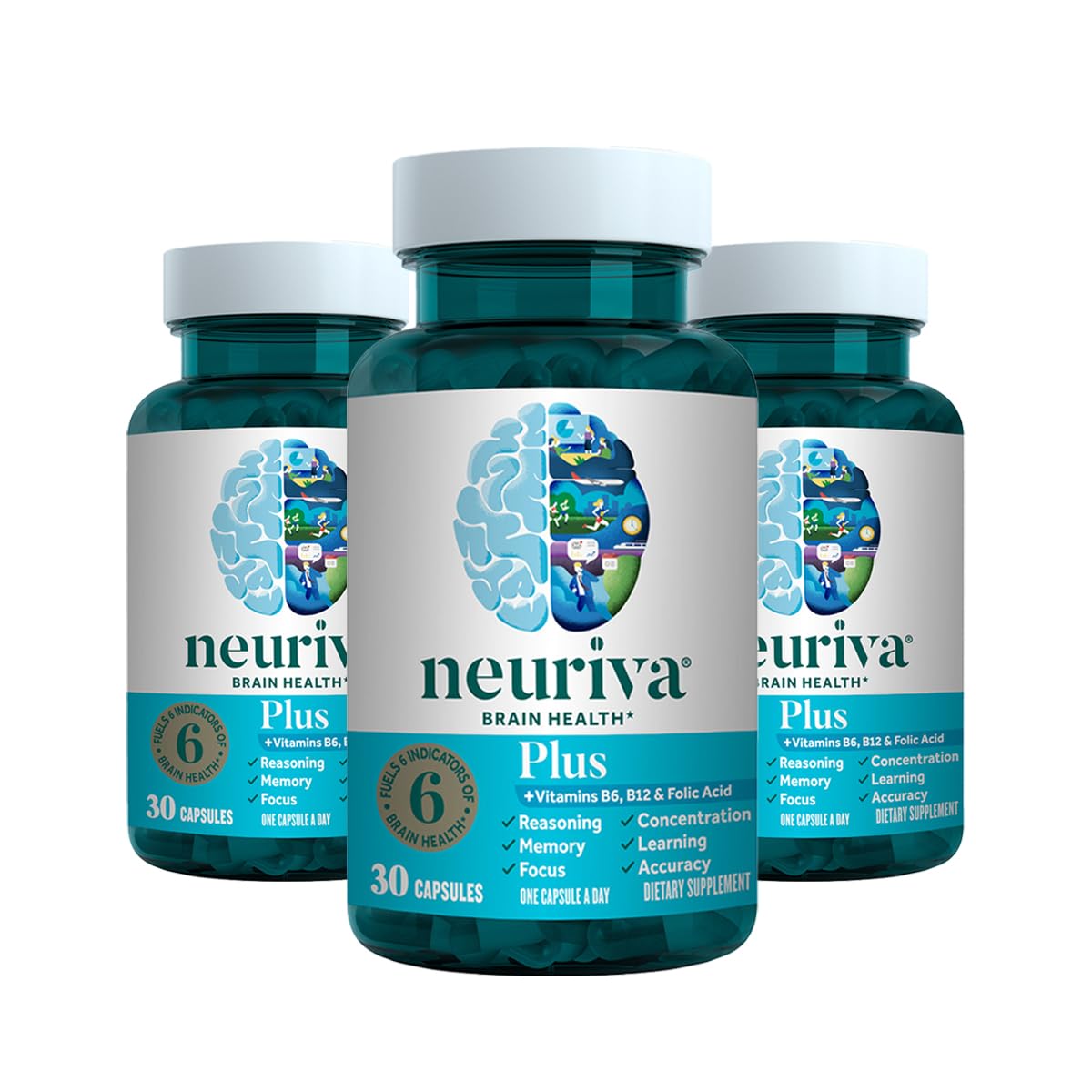 NEURIVA frontal del envase mostrando diseño y beneficios visibles