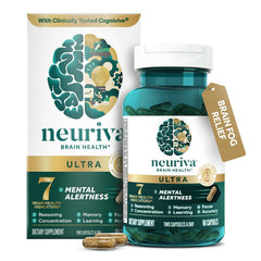 NEURIVA frasco frontal mostrando marca y diseño para identificar el producto