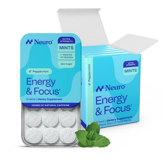 Neuro envase frontal 72 unidades mostrando el diseño y beneficio práctico