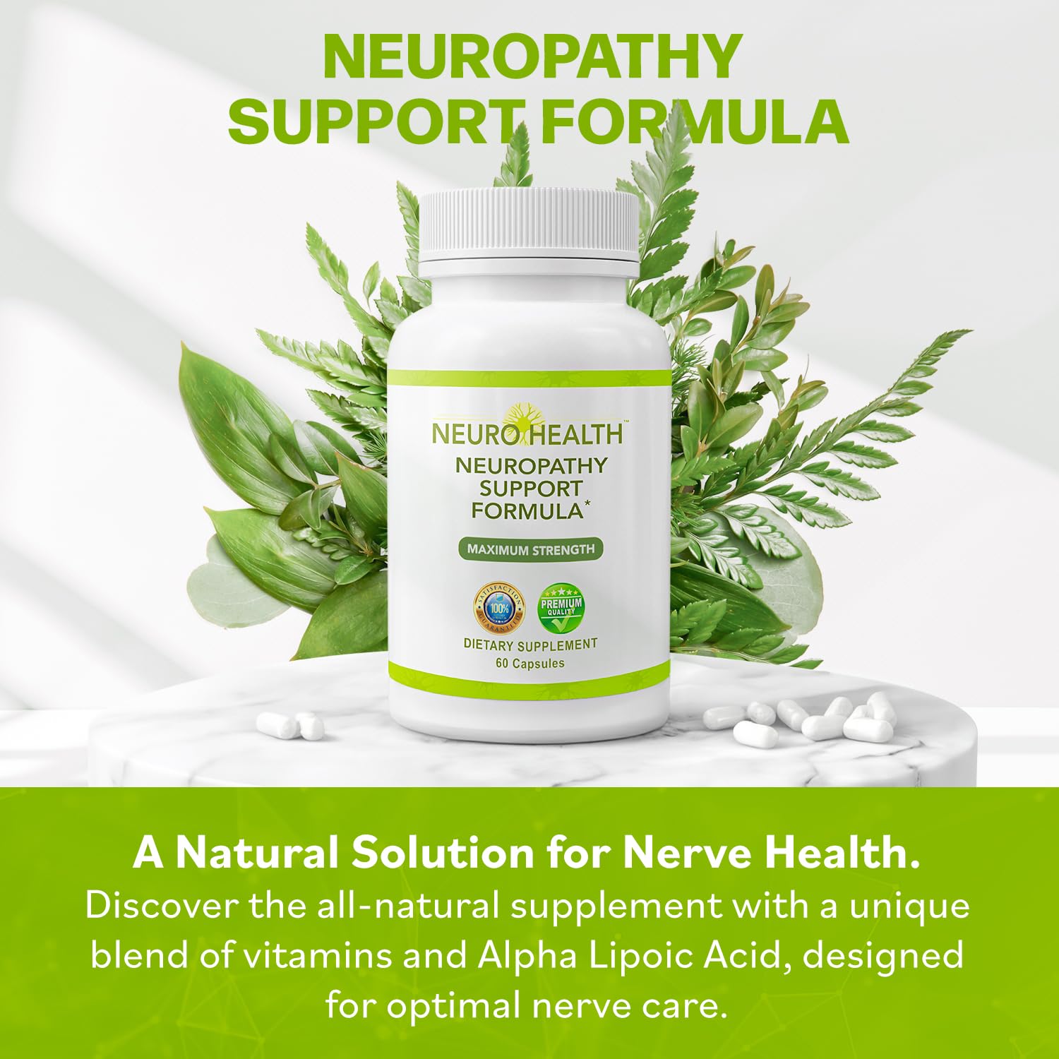 Neuro Health cápsula abierta que muestra textura y fácil absorción