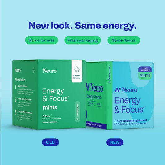 Neuro lata abierta con mints visibles para dosis precisa