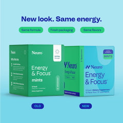 Neuro lata abierta con mints visibles para dosis precisa