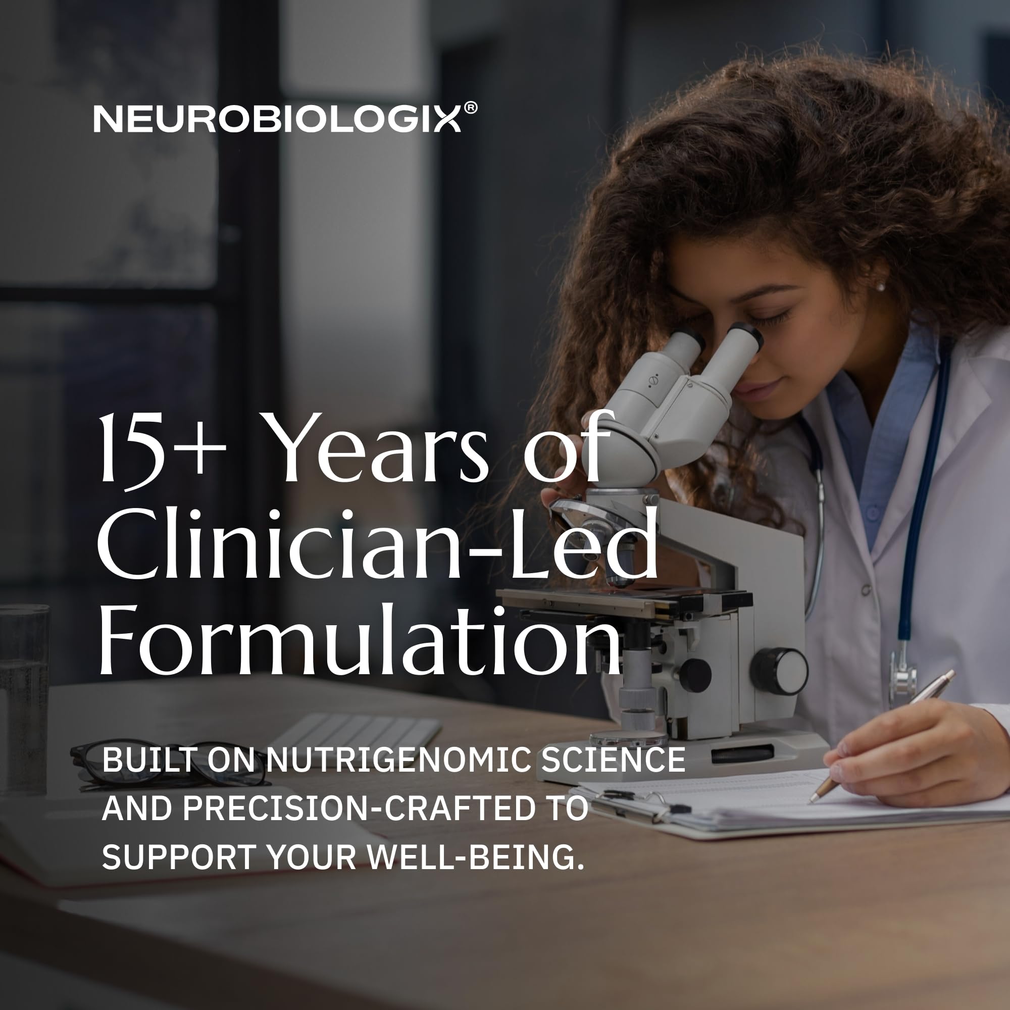 Neurobiologix etiqueta con información nutricional destacando transparencia