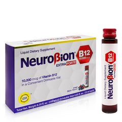Neurobion vial frontal mostrando envase y etiqueta clara para identificación rápida