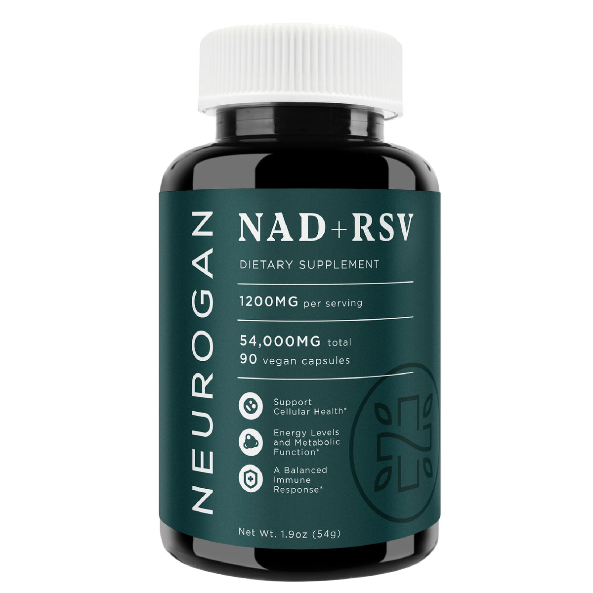 Neurogan NAD+ Resveratrol: bote de 90 cápsulas para uso diario