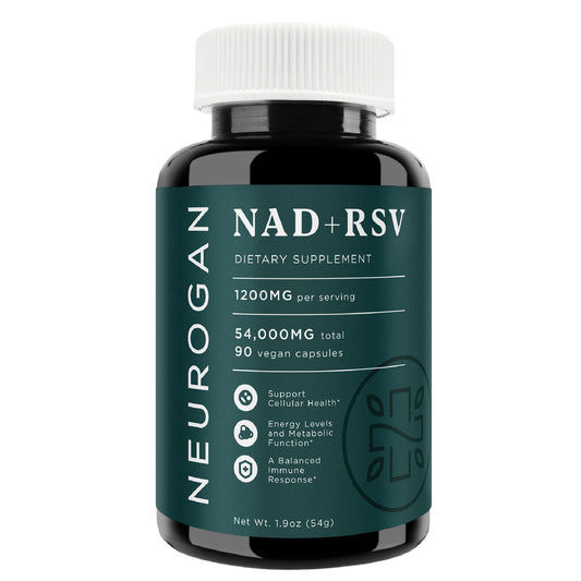 Neurogan NAD+ Resveratrol: bote de 90 cápsulas para uso diario