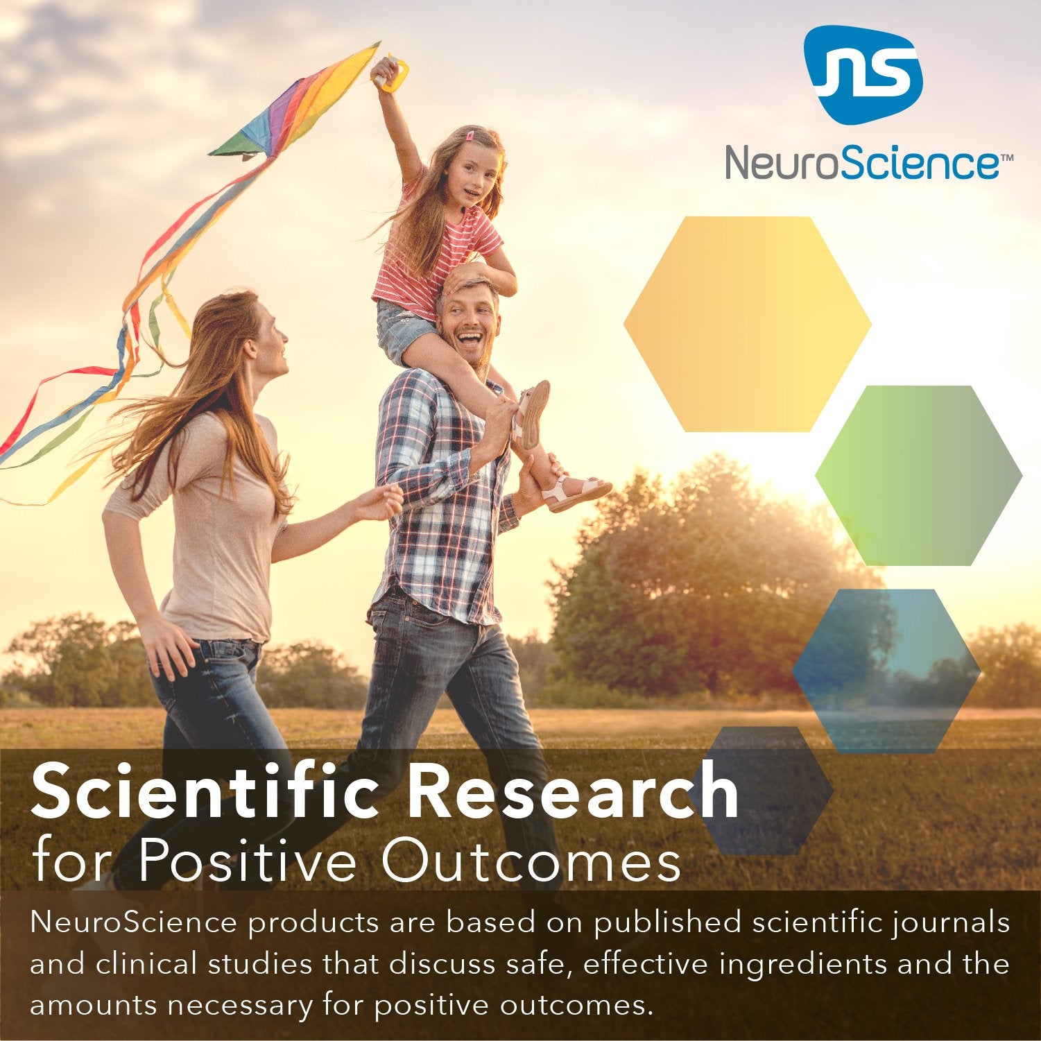 Frasco NeuroScience Balance D al lado de una regla para comparar tamaño