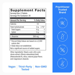 Etiqueta de ingredientes de NeuroScience GABA Trex mostrando GABA y L‑teanina, beneficio transparencia