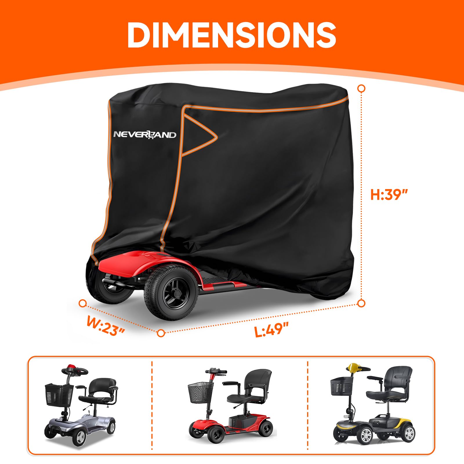 NEVERLAND primer plano tejido 420D resistente y durable
