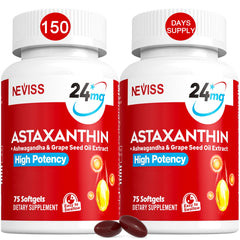 NEVISS empaque frontal mostrando 150 softgels y beneficio de aporte antioxidante