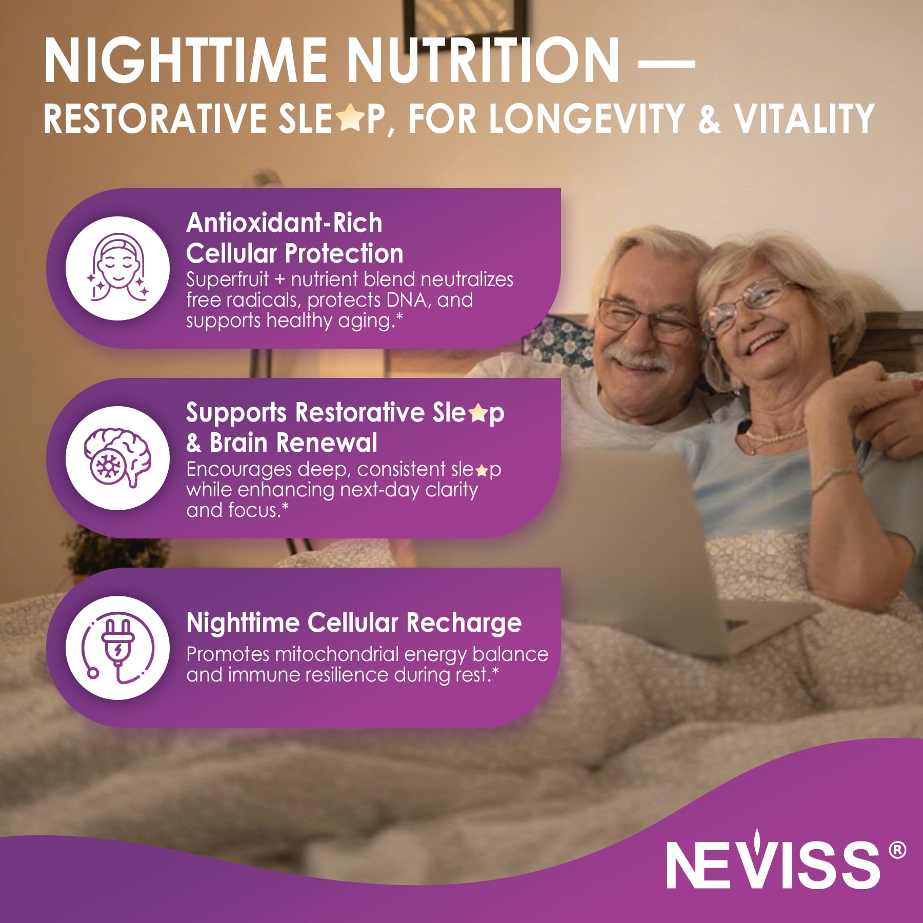 NEVISS producto en ambiente de bienestar para transmitir uso diario equilibrado